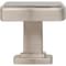 Jeffrey Alexander 1-1/4" Overall Length Satin Nickel Square Renzo Cabinet Knob 141SN - alternate 6
